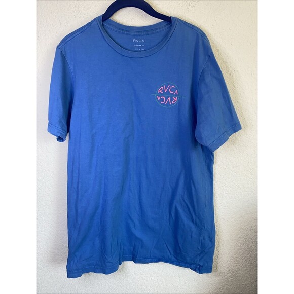 Rvca shirt Men Short Sleeve Palm Tree Retro Rad Beach M Regular surf - Picture 4 of 6
